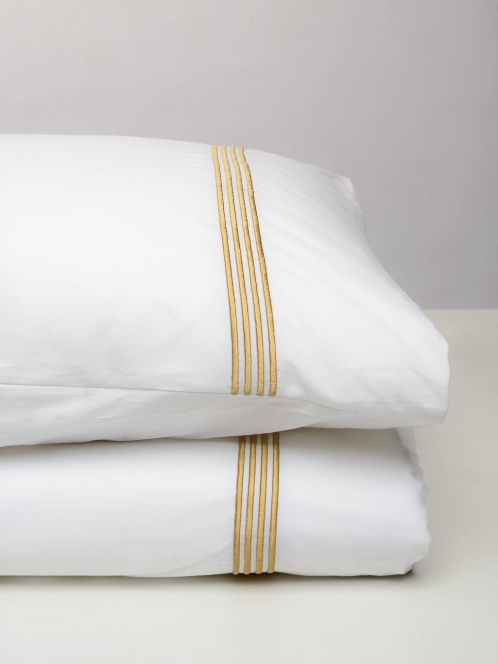 White cotton bed linen