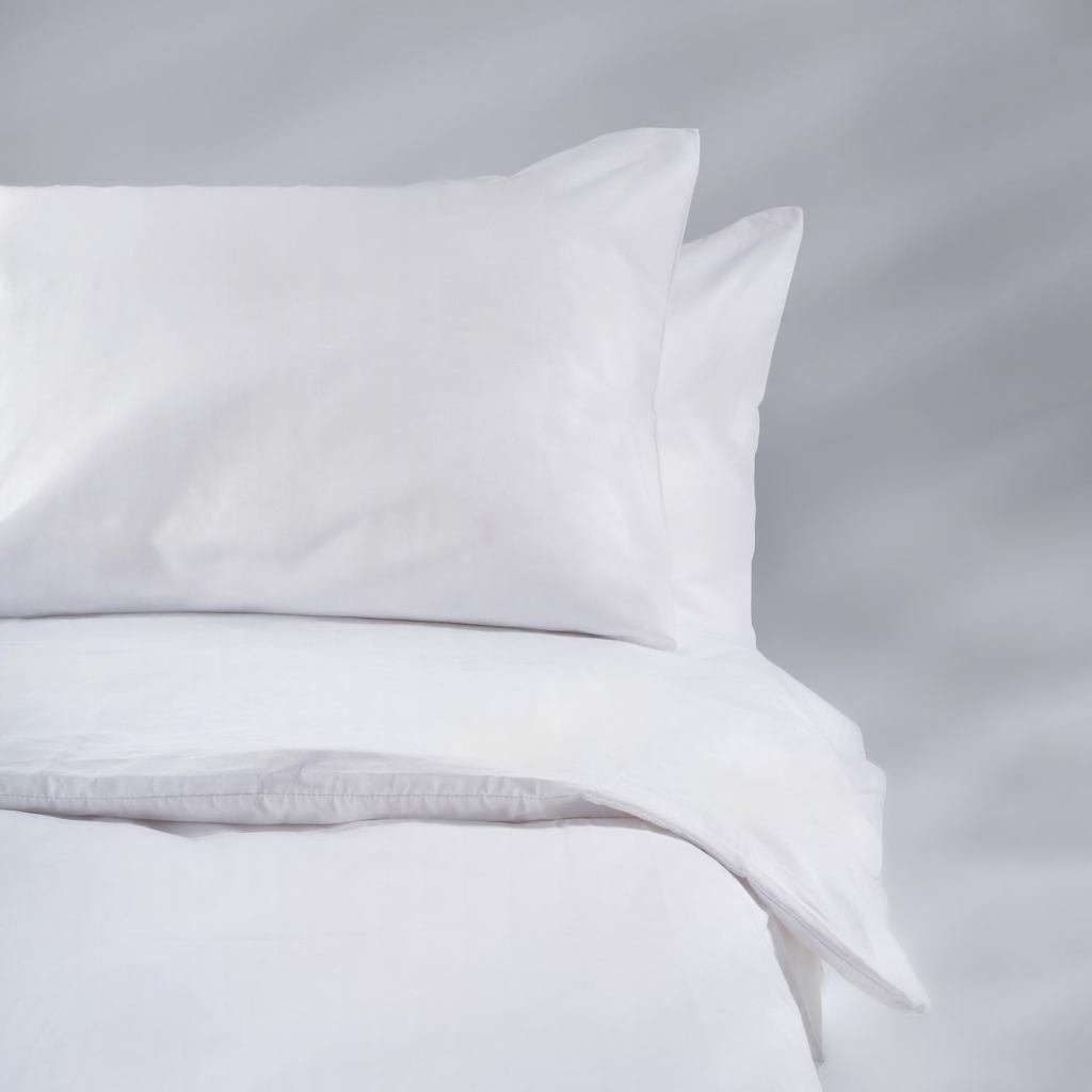 White duvet cover